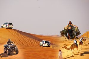 Dubai Desert 4x4 Dune Bashing, Self-Ride 20min ATV Quad, Camel Ride, Shows, Dinner